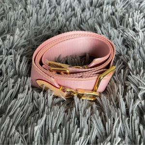 Bag strap with bag charm